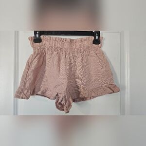 Girls- Vanilla Star Blush Ruffle Shorts